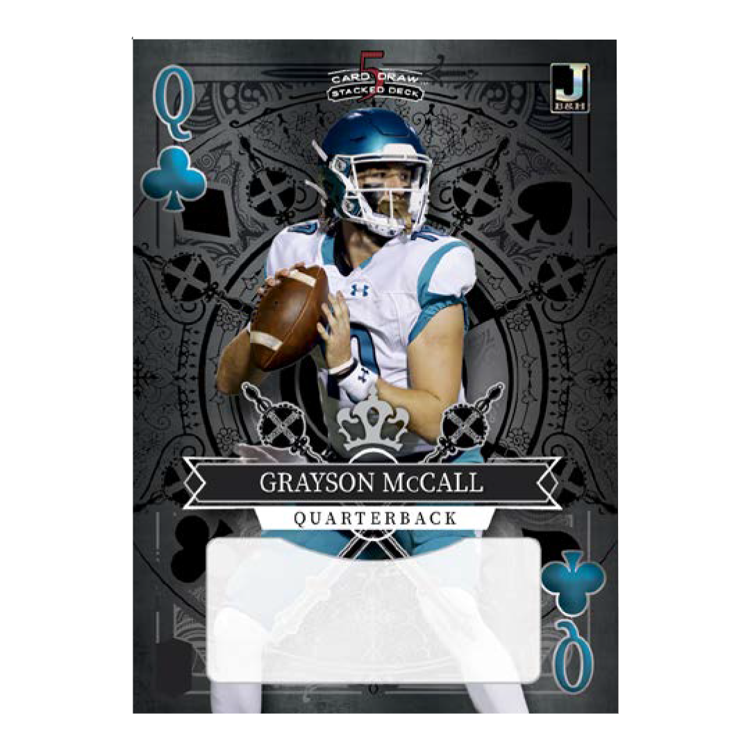 2024 Wild Card 5 Card Draw Football Stacked Deck Gold Promo Trading Cards