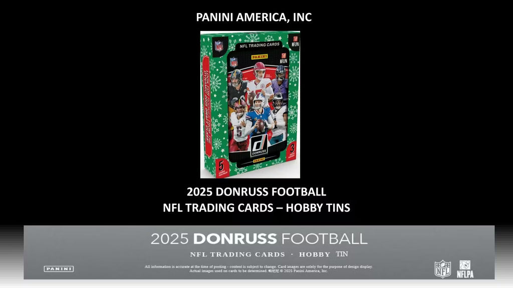 2025 Panini Donruss Football Retail Tin Trading Cards