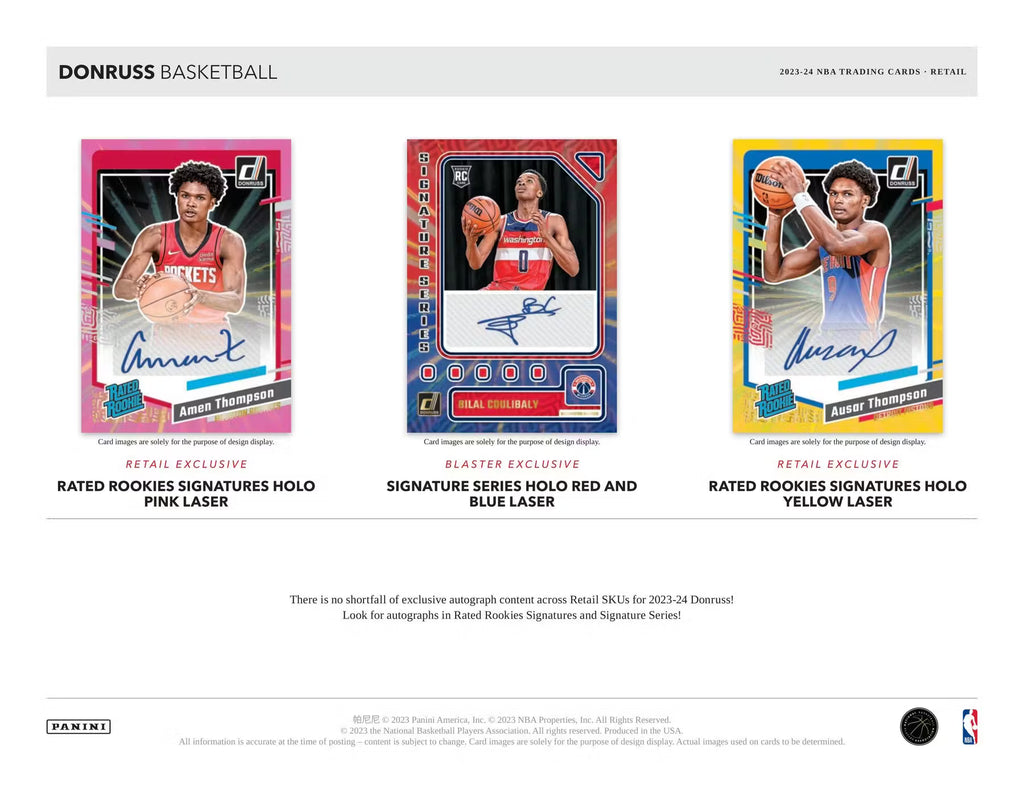 2023-24 Panini Donruss Basketball Blaster Trading Cards