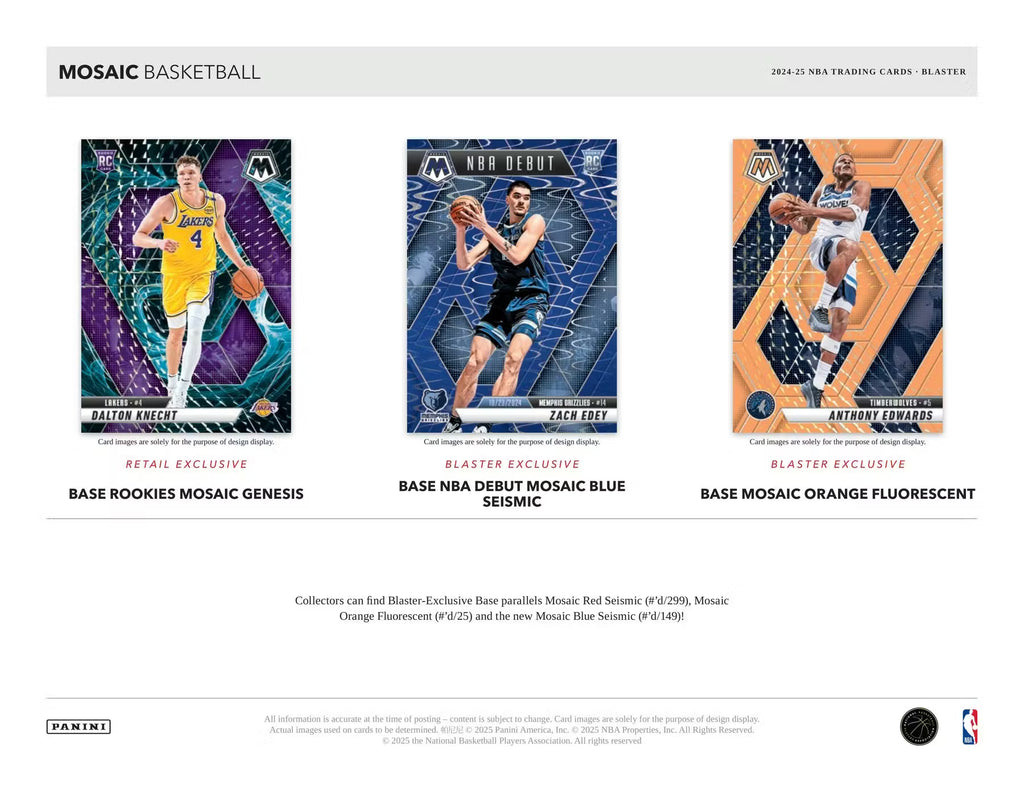2024-25 Panini Mosaic Basketball Blaster Trading Cards