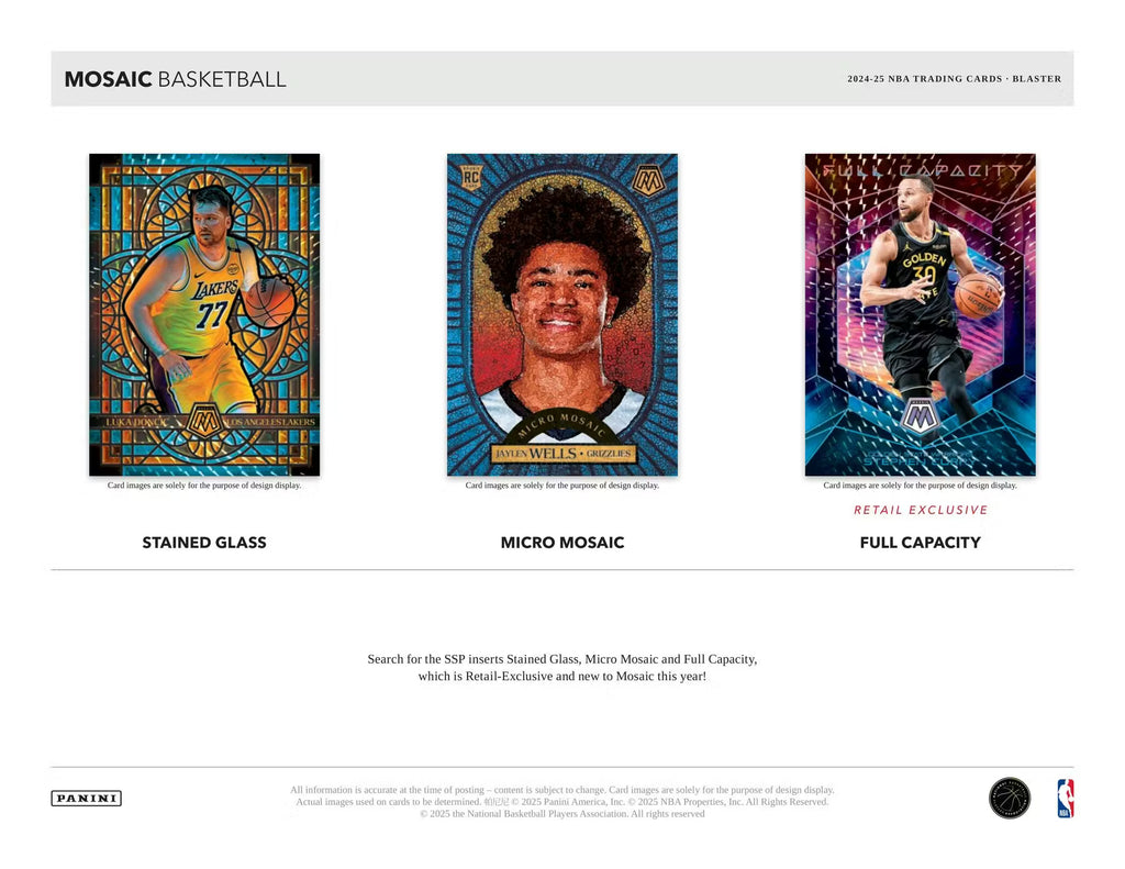 2024-25 Panini Mosaic Basketball Blaster Trading Cards