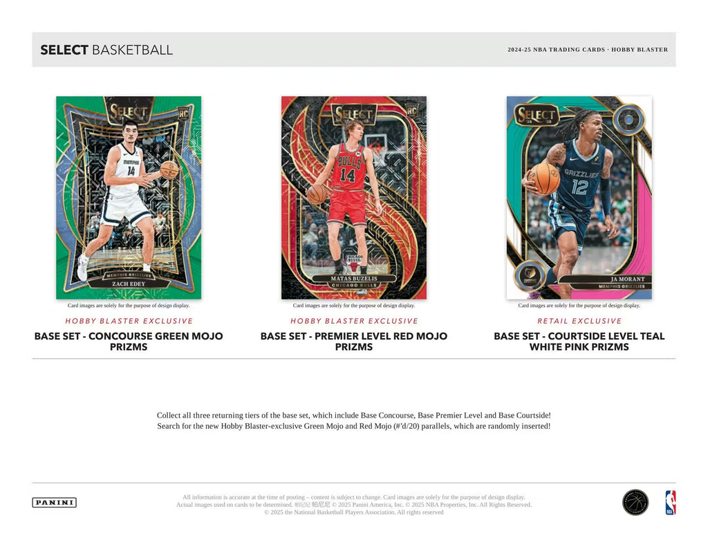 2024-25 Panini Select Basketball Blaster Trading Cards Pack Auction