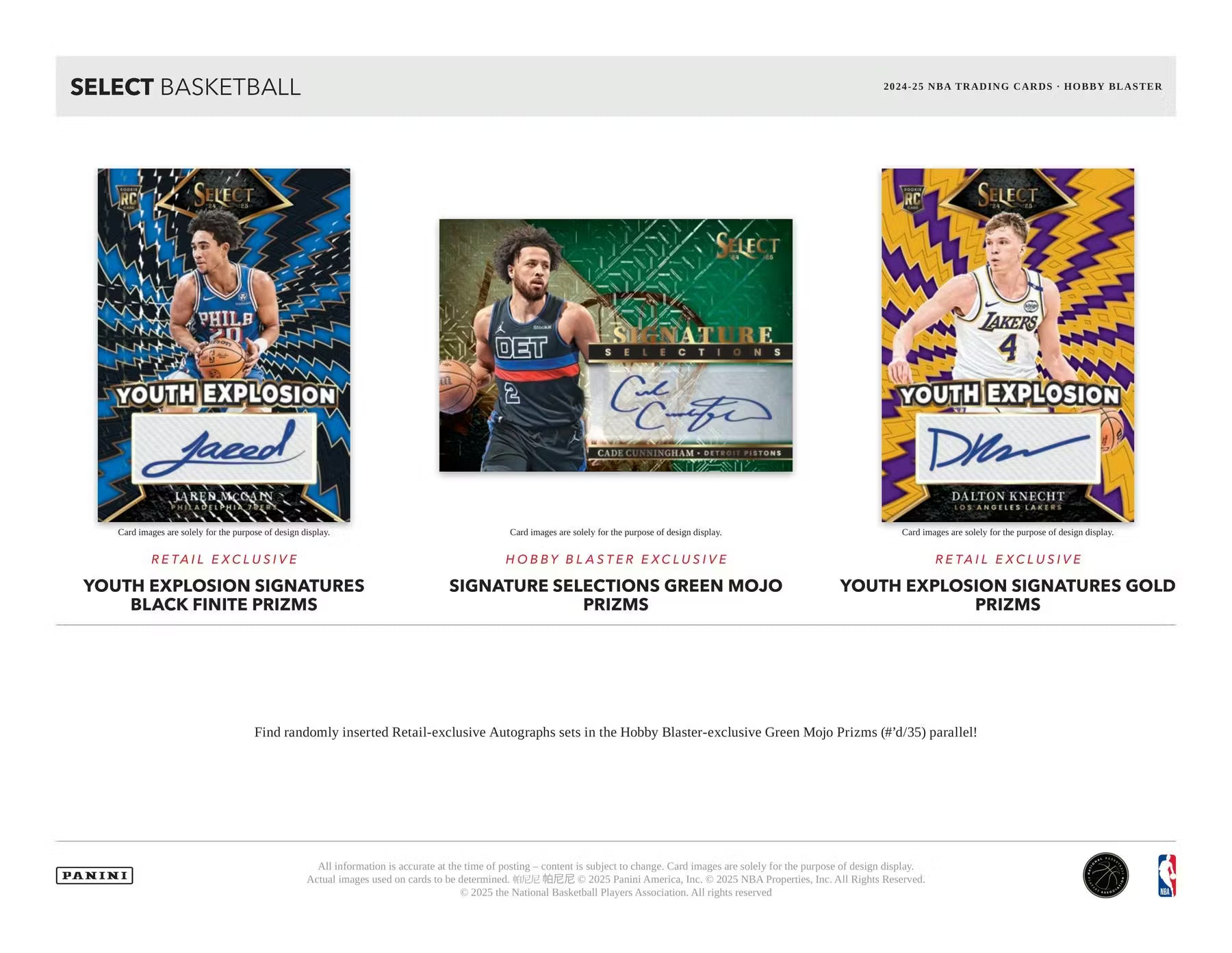 2024-25 Panini Select Basketball Blaster Trading Cards