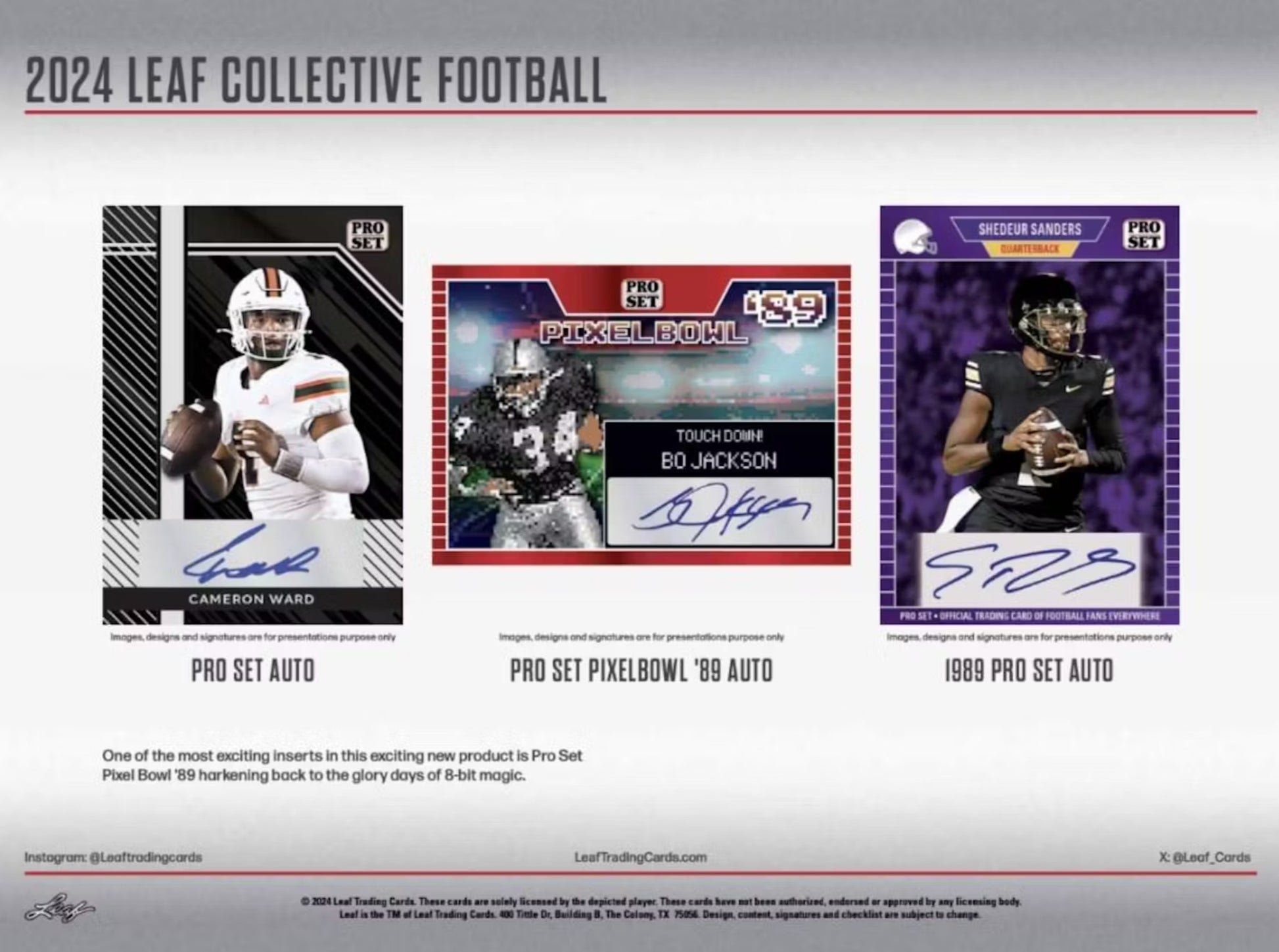 2024 Leaf Collective Football Hobby Trading Cards