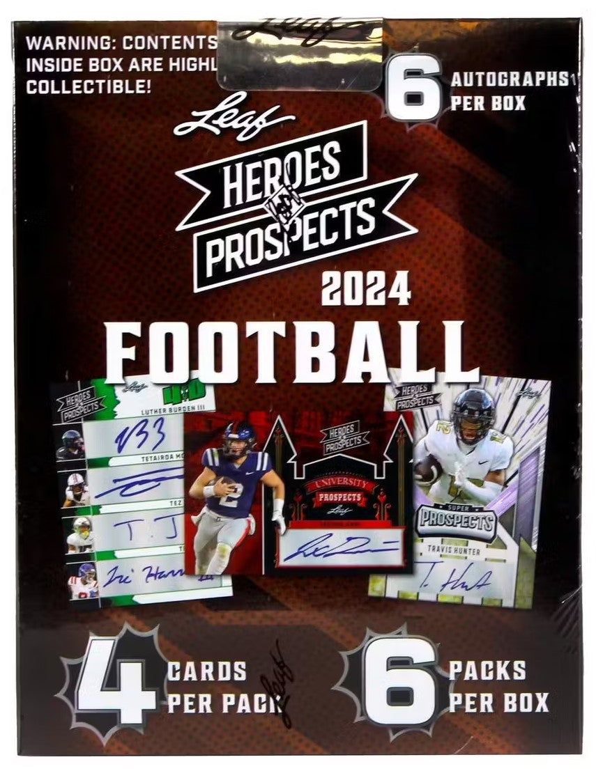 2024 Leaf Heroes and Prospects Football Hobby Trading Cards