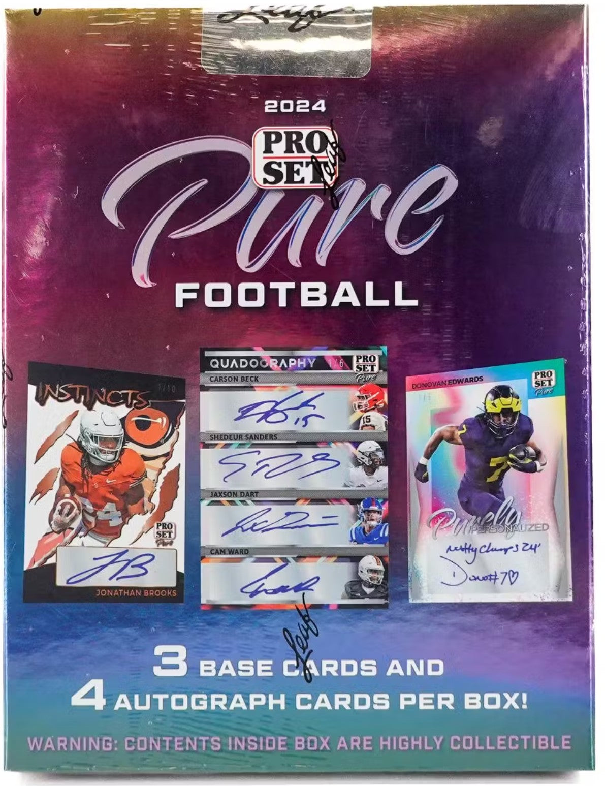 2024 Leaf Pro Set Pure Football Hobby Trading Cards