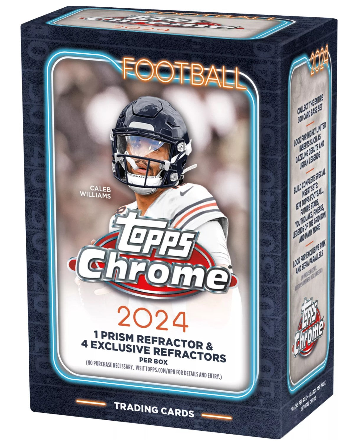 2024 Topps Chrome Football Blaster Trading Cards Pack