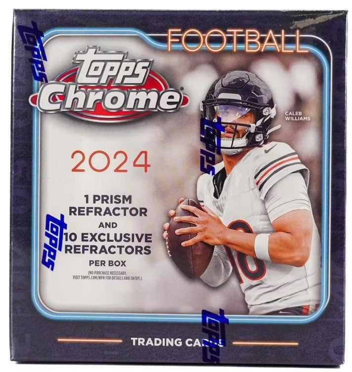 2024 Topps Chrome Football Mega Trading Cards