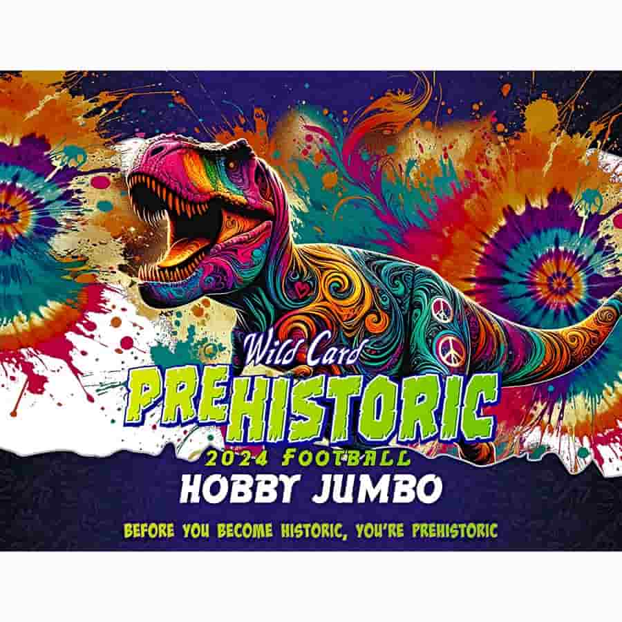 2024 Wild Card Pre Historic Football Hobby Jumbo Trading Cards