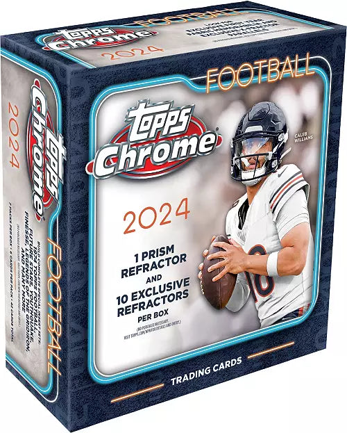 2024 Topps Chrome Football Mega Trading Cards