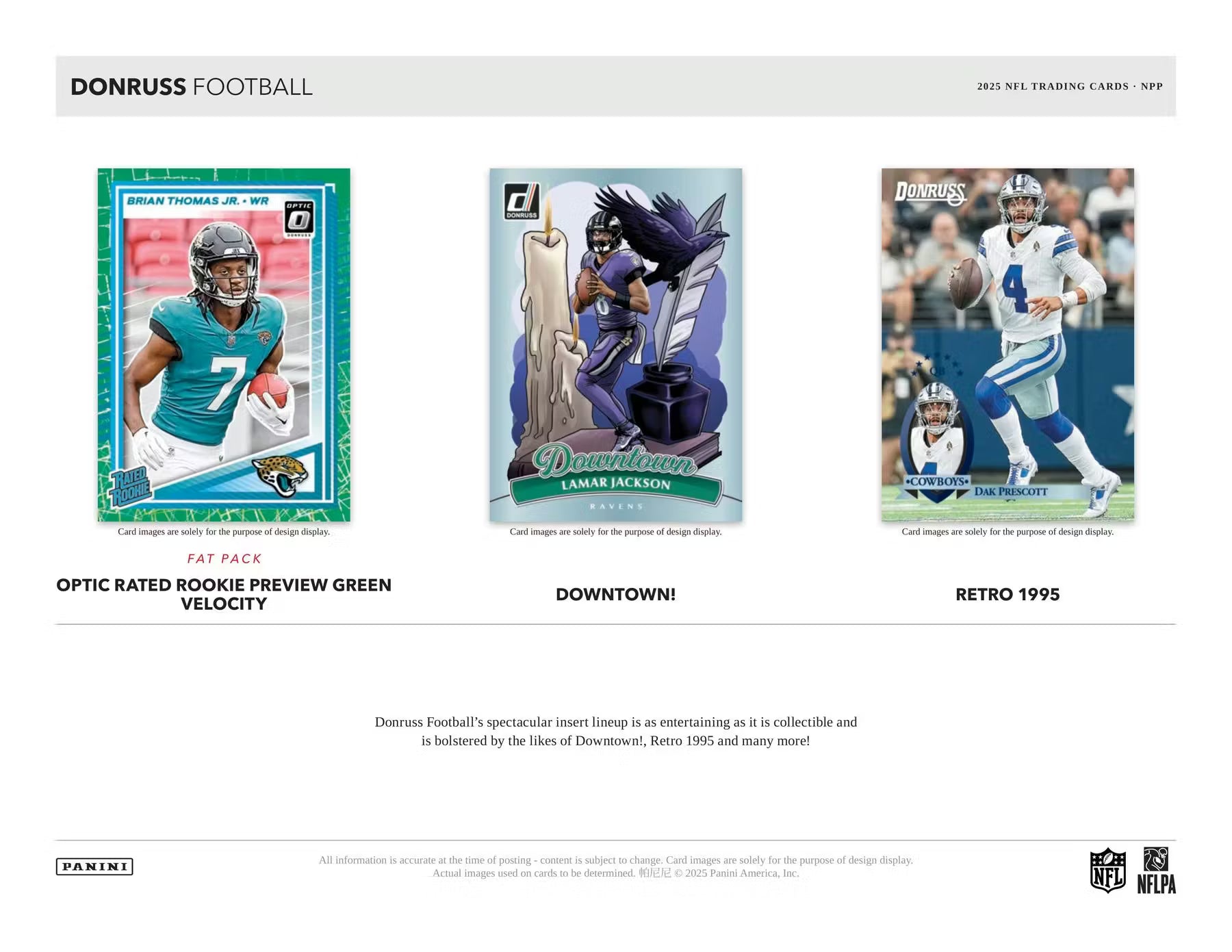 2025 Panini Donruss Football Mega Pack Auction