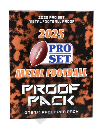 2025 Leaf Metal Pro Set Football Proof Pack Trading Cards