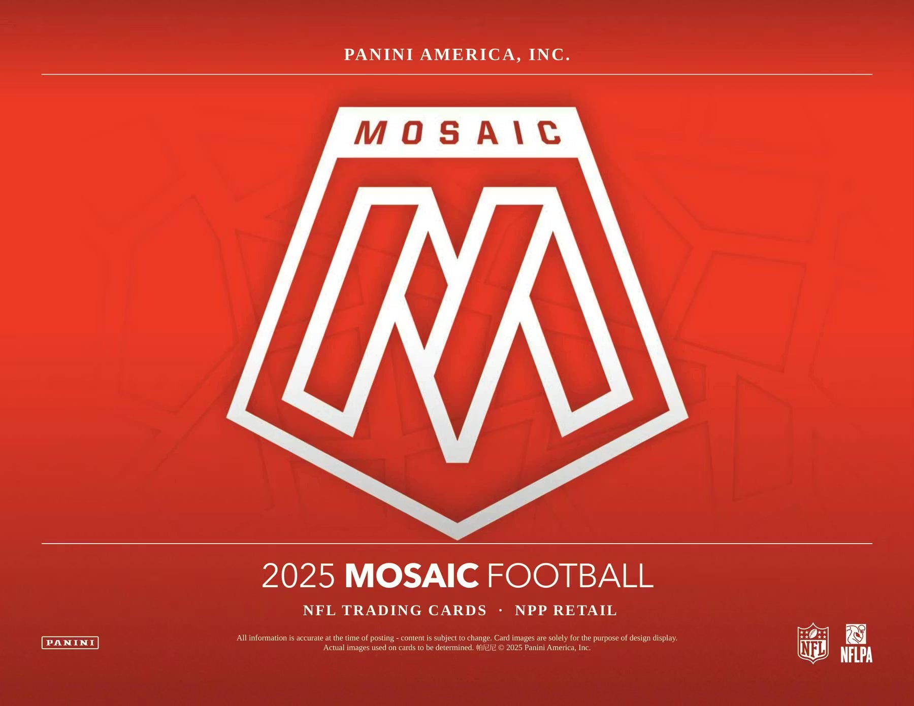 2025 Panini Mosaic Football Blaster Pack Auction