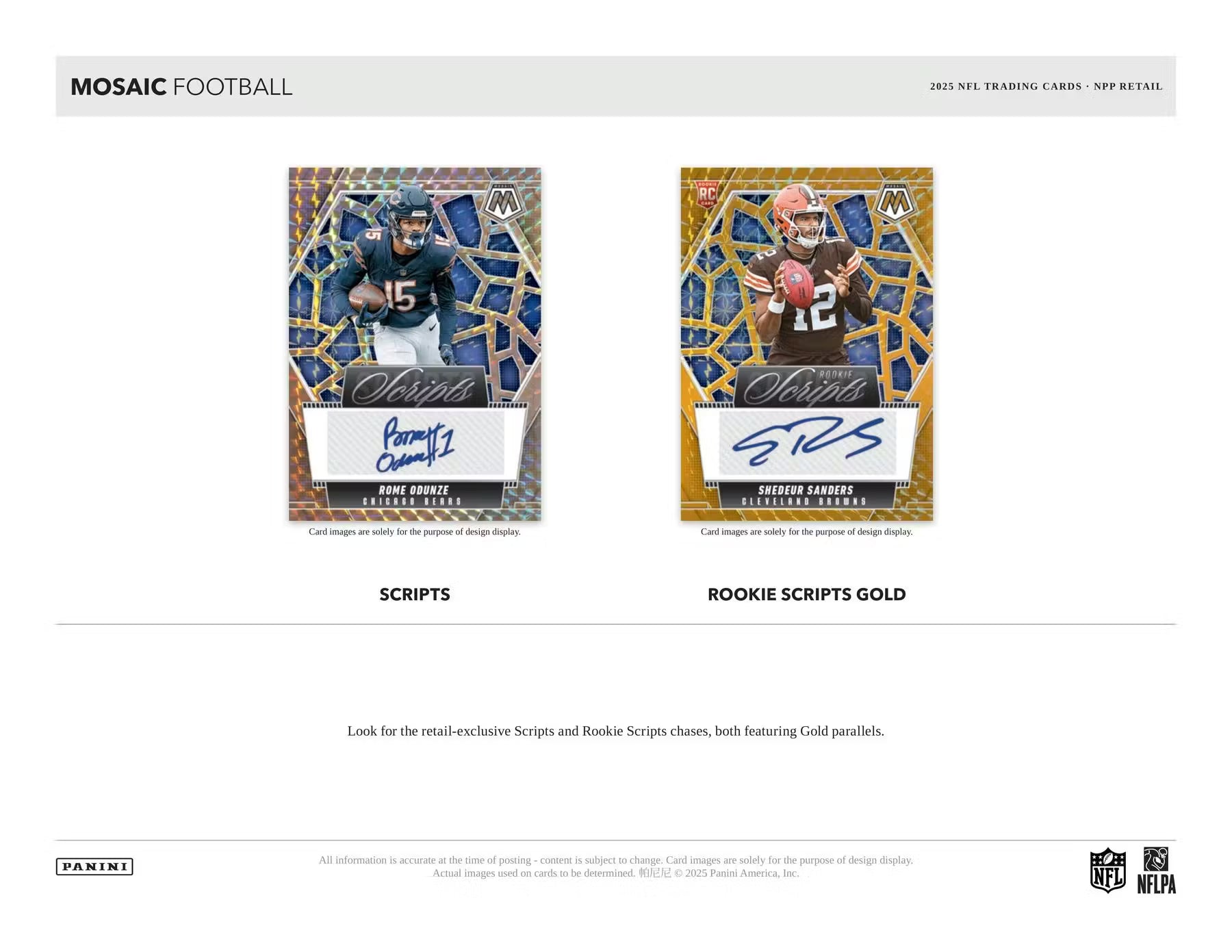 2025 Panini Mosaic Football Blaster Pack Auction