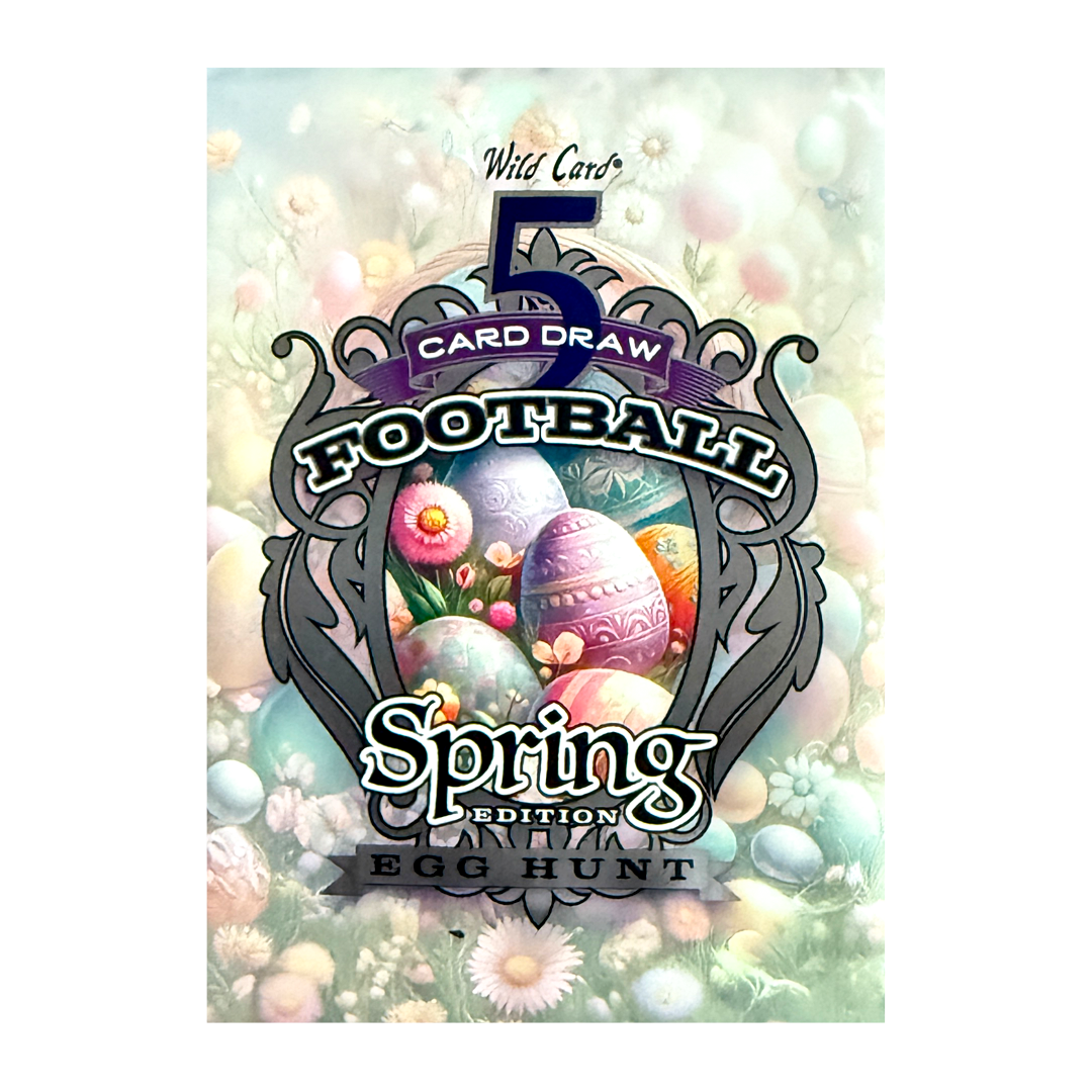 2024 Wild Card 5 Card Draw Football Spring Edition Egg Hunt Trading Cards
