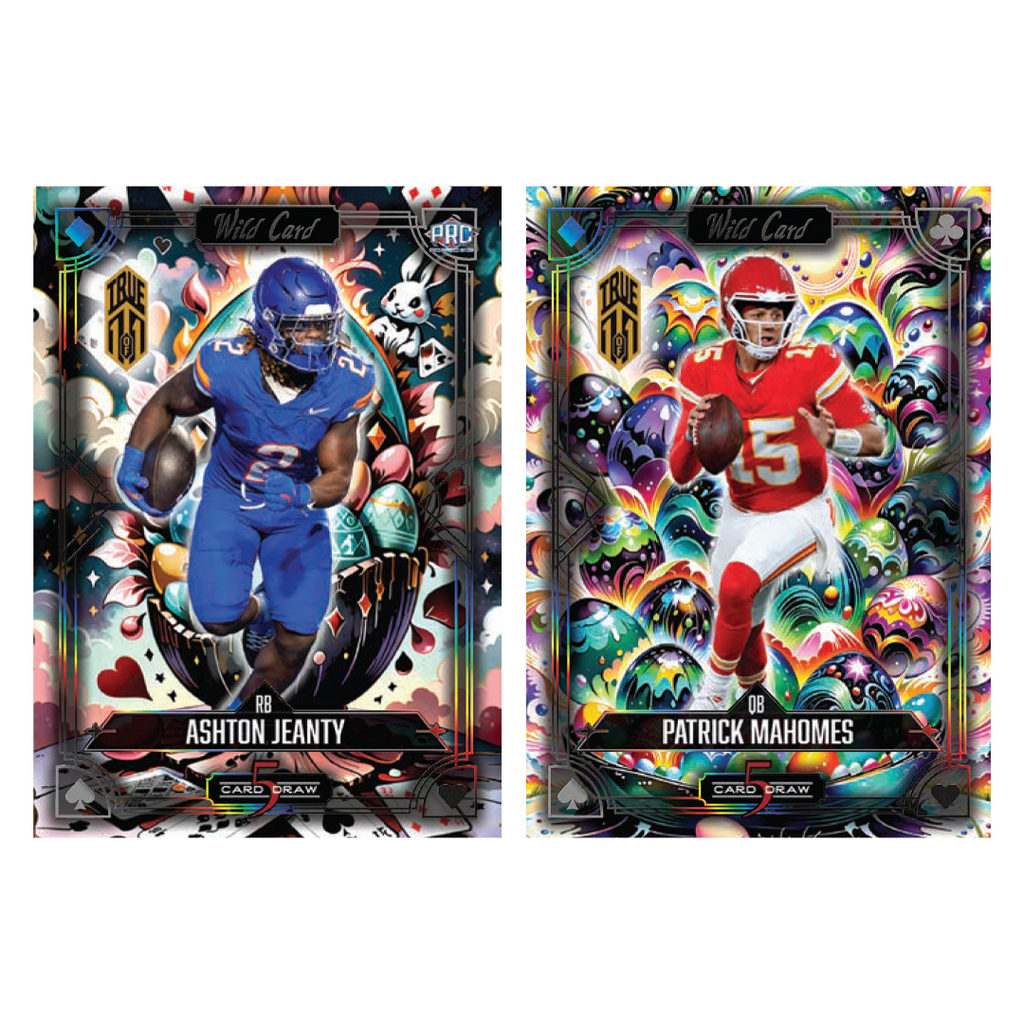 2024 Wild Card 5 Card Draw Football Spring Edition Egg Hunt Trading Cards