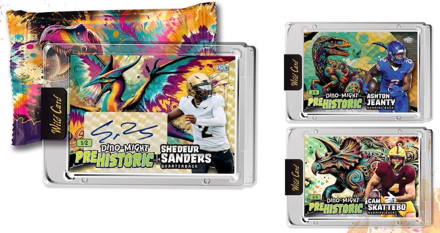2024 Wild Card Pre Historic Football Hobby Jumbo Trading Cards