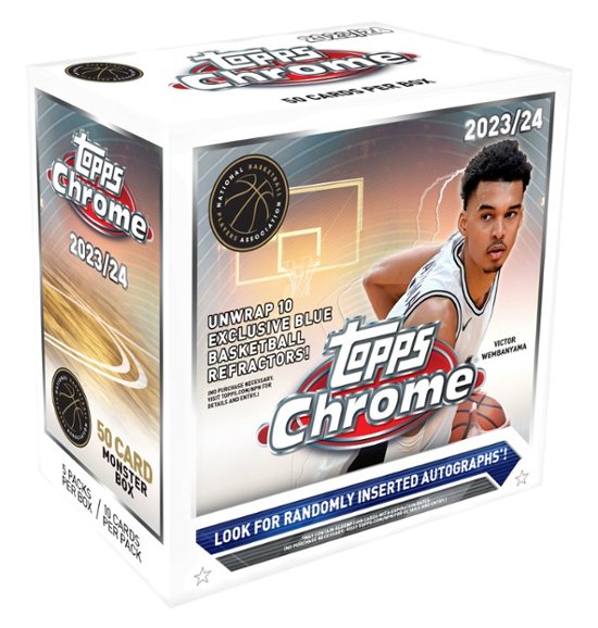 2023-24 Topps Chrome Basketball Mega Trading Cards
