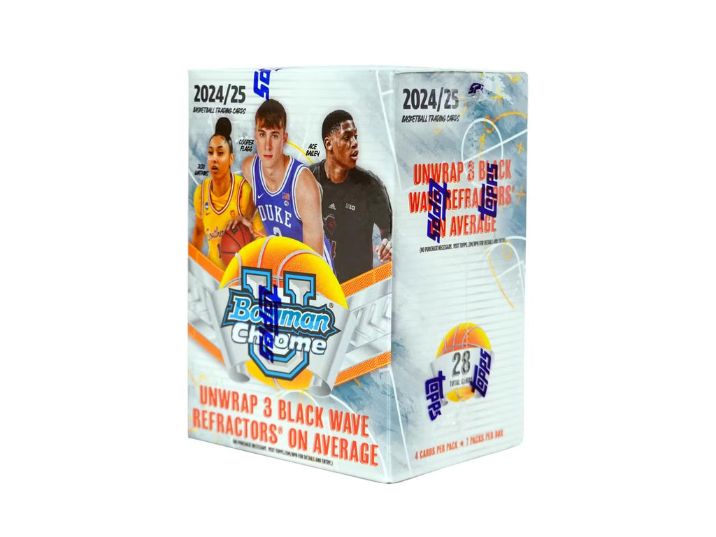 2024-25 Topps Bowman University Chrome Basketball Blaster Trading Cards Pack