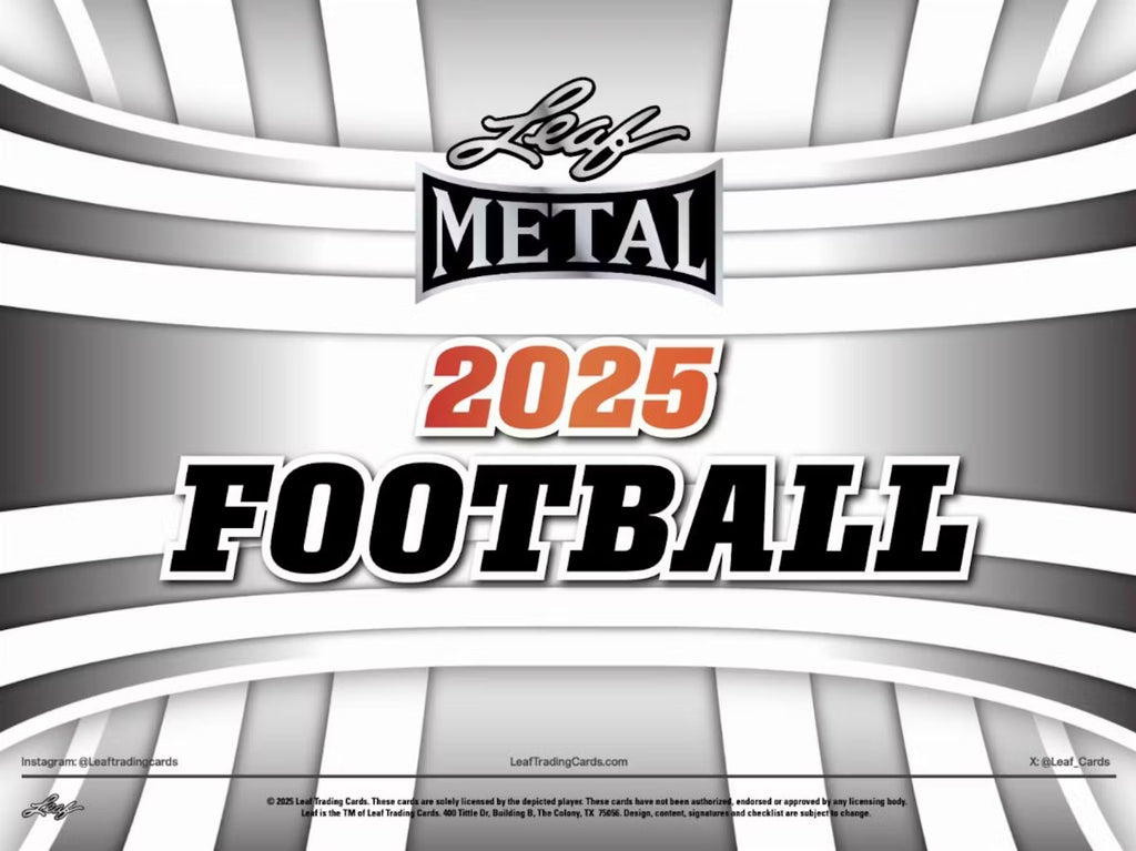 2025 Leaf Metal Football Jumbo Trading Cards