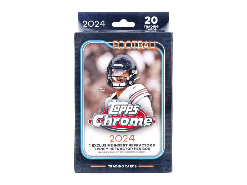 2024 Topps Chrome Football Hanger Trading Cards
