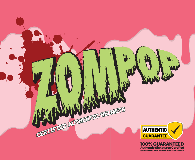 Zompop Certified Autographed Helmet PYD (Rotten Berry Series) Break 008