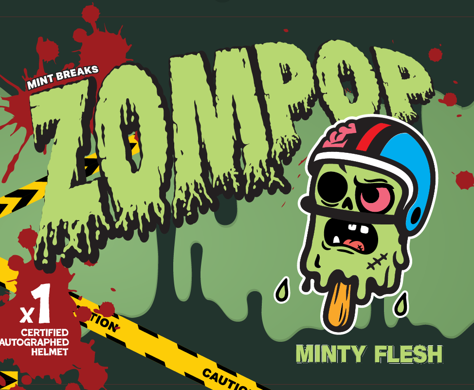 PYT 3 - Zompop Certified Autographed Helmet (Rotten Berry Series)