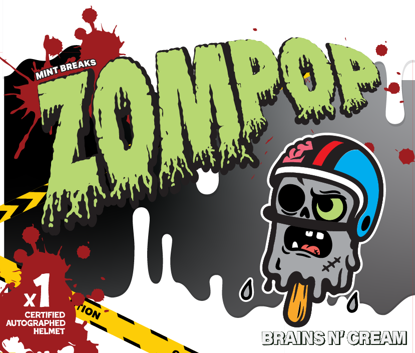 Zompop Certified Autographed Mystery Football Helmet (Brains N Cream Series)