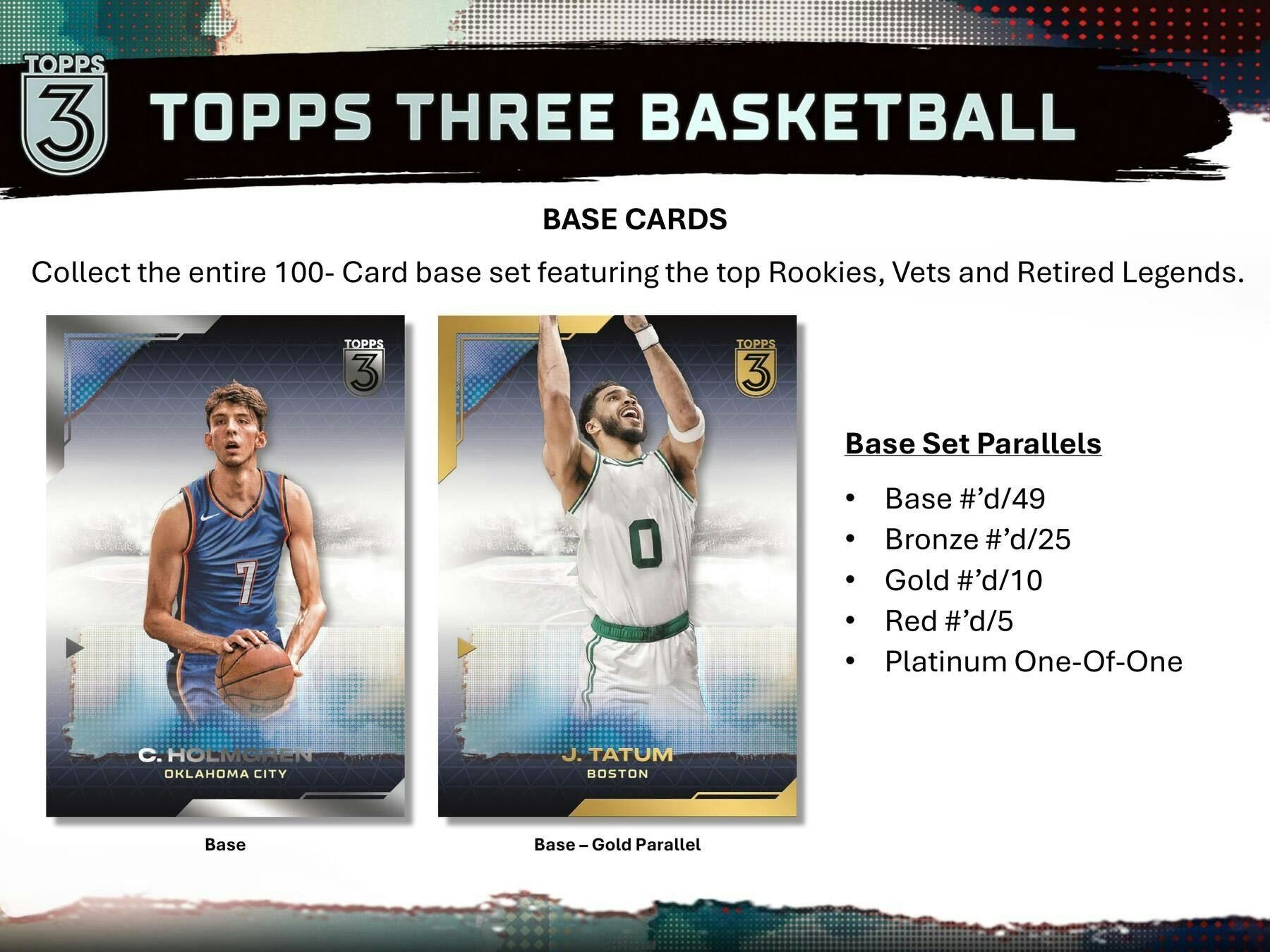 2023-24 Topps Three Basketball Hobby Trading Cards