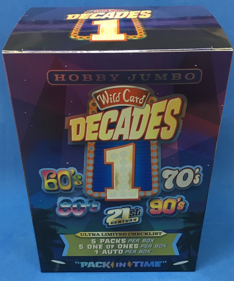 2025 Wild Card Decades 1 Jumbo Trading Cards