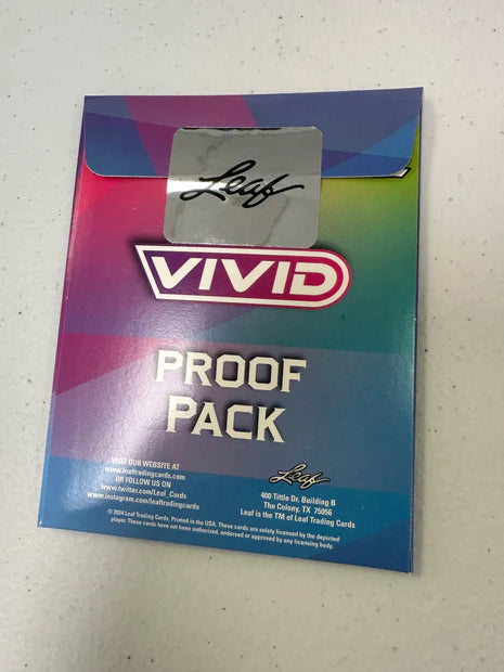 2024 Leaf Vivid Baseball Proof Pack Trading Cards