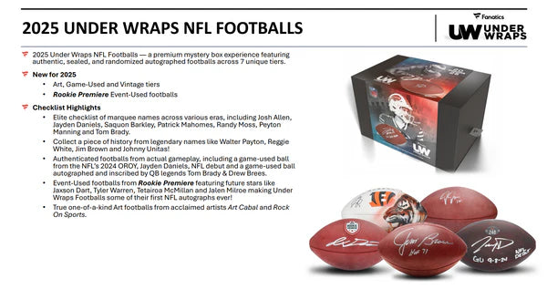 2025 Under Wraps Autographed Football