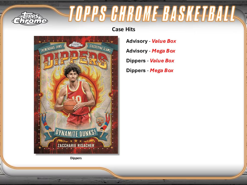 2024-25 Topps Chrome Basketball Mega Trading Cards