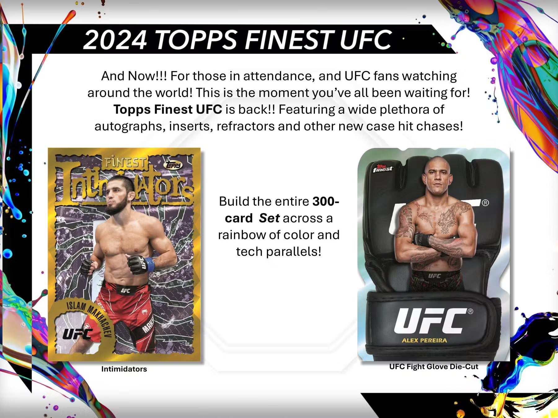 2024 Topps Finest UFC Blaster Trading Cards