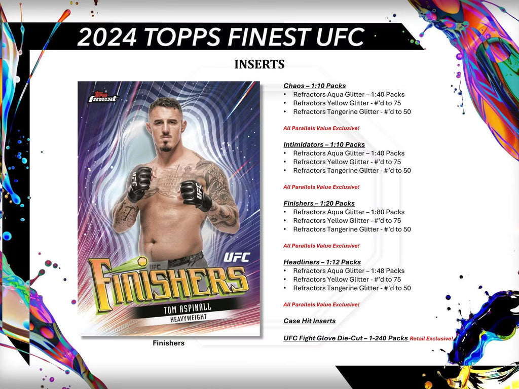 2024 Topps Finest UFC Blaster Trading Cards