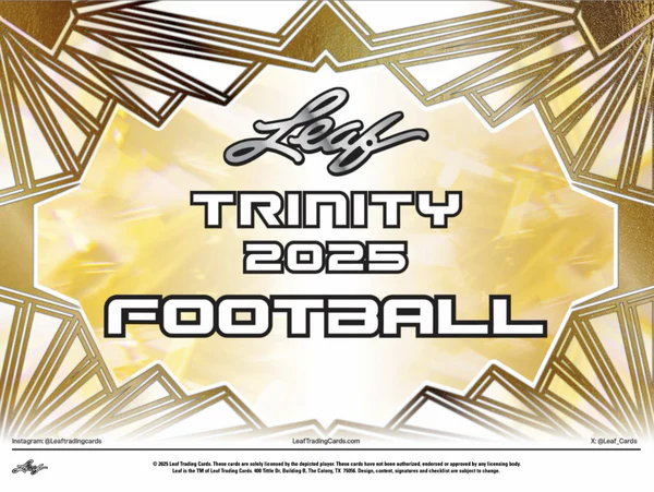 2025 Leaf Trinity Football Hobby Trading Cards