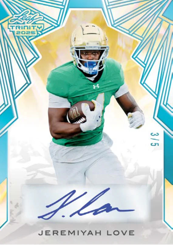 2025 Leaf Trinity Football Hobby Trading Cards