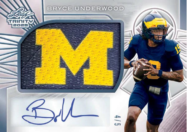 2025 Leaf Trinity Football Hobby Trading Cards